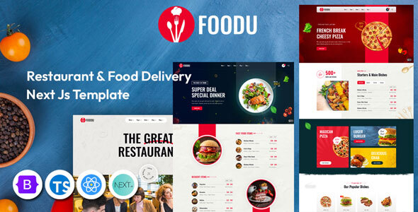 Foodu – Modern Food & Restaurant Next.js Template by validthemes