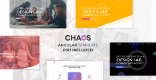 Chaos is One Page Creative Angular Template by DesignsNinja