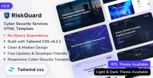 RiskGuard - Cyber Security HTML Template | Tailwind CSS Website Template by ShreeThemes
