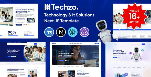 Techzo - IT Solutions & Technology React Next.js Template by themeadapt
