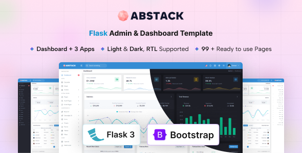 Abstack - Flask Admin & Dashboard Template by coderthemes