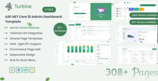 Turbine - ASP.NET Core 10 Admin Dashboard Template by PaiTheme