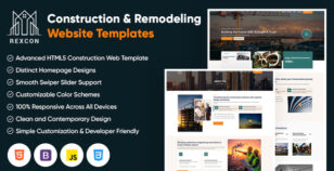 RexCon- Construction HTML BootstrapTemplate by StudioUX