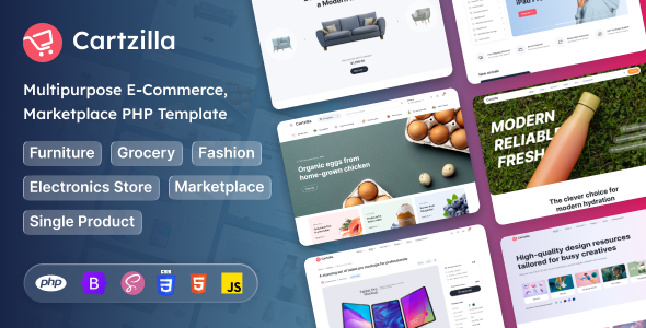 Cartzilla - PHP Multipurpose E-Commerce Template by coderthemes