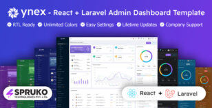 Ynex – Laravel Inertia React Bootstrap Admin Dashboard Template by SPRUKO