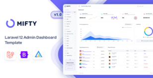 Mifty - Laravel  Admin & Dashboard Template by Mannat-Themes