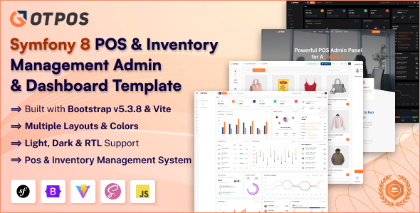 GotPos - Symfony 8  POS & Inventory Management Admin & Dashboard Template by SRBThemes