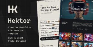 Hektor - Creative Agency & Portfolio HTML Website Template by Themetorium