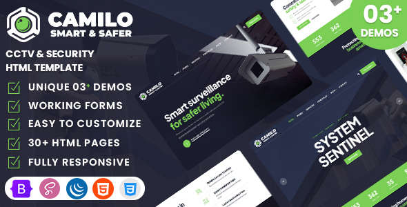 Camilo - CCTV & Security HTML Template by WebsiteDesignTemplates