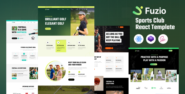 Fuzio - Sports Club React Template by theme-village
