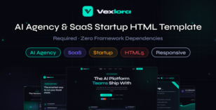 Vexlora — AI Agency & SaaS Startup HTML Template by themiverse