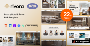 Rivora - Hotel Booking PHP Template + RTL Support by designesia