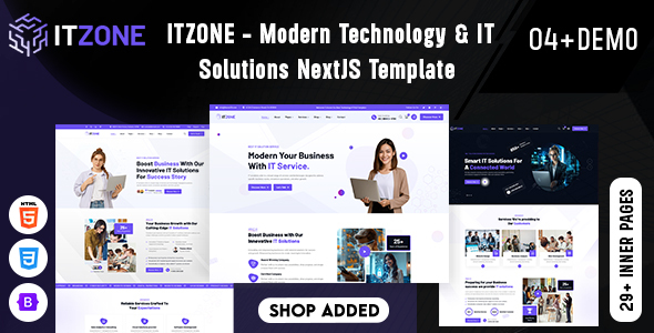 Itzone - Modern Technology & IT Solutions Next JS Template by webstall