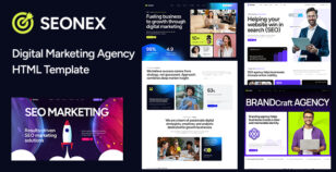 Seonex - Digital Marketing Agency HTML Template by htwebvn