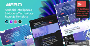 Aiero | AI Agency & Technology ReactJs Template by elite-themes24