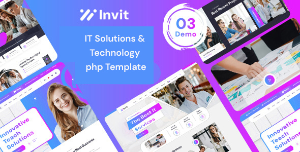 Invit- IT Solutions & Technology PHP Template by WebBmasda