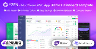 Yzen - MudBlazor WebApp Blazor Dashboard Template by SPRUKO
