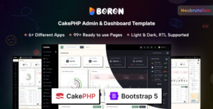 Boron - CakePHP Admin & Dashboard Template by coderthemes