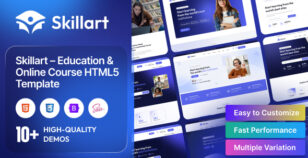 Skillart – Online Education LMS HTML5 Template by RRdevs