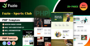 Fuzio - Sports Club PHP Template by codearchives
