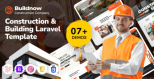 Buildnow - Construction & Building Laravel Template by wowtheme7