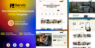 Servic - On Demand Service Marketplace HTML Template by egenslab