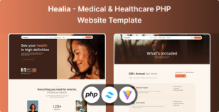 Healia - Medical & Healthcare PHP & Tailwind CSS Website Template by Unifato