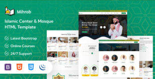 Mihrab – Islamic Centre & Mosque HTML Template by themesvila