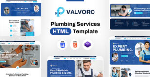 Valvoro - Plumbing Services HTML Template by designingmedia