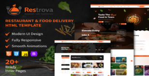 Restrova - Restaurant & Food Delivery HTML Template by aksharwebtech