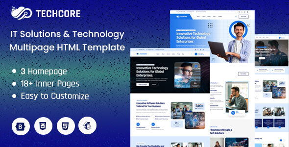 TechCore – IT Solutions & Technology Multipage HTML Template by Theme_Family