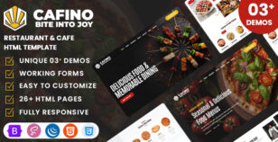 Cafino - Restaurant & Cafe HTML Template by WebsiteDesignTemplates
