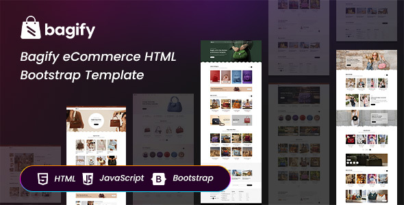 Bagify eCommerce HTML, Bootstrap Template by thewebsoftgroup