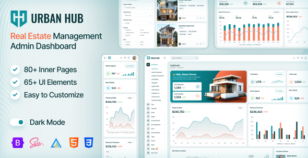 UrbanHub | Real Estate Management Admin Dashboard Template by layoutdrop