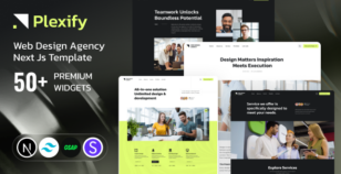 Plexify - Web Design Agency Next Js Tailwind CSS Template by DexignZone