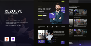 Rezolve - Business Consulting HTML Bootstrap Template by Fox_Creation