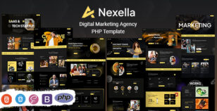 Nexella - Digital Marketing Agency PHP Template by KodeSolution