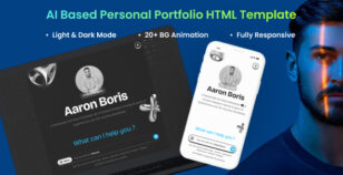AI Personal Portfolio HTML Template - FolioGPT by The_Krishna
