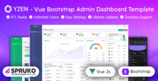 Yzen - Vue Admin Dashboard Bootstrap Template by SPRUKO