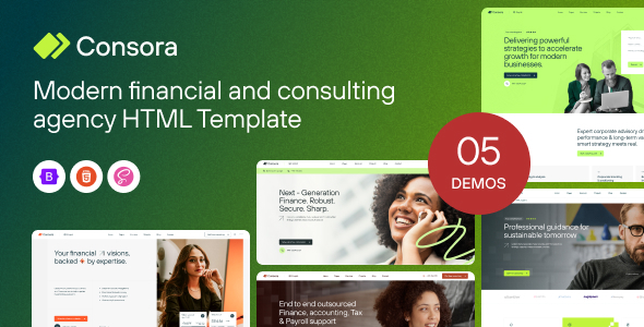 Consora - Business Finance & Consulting HTML Template by Theme_Pure