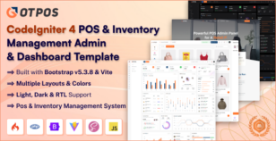 GotPos - CodeIgniter 4 POS & Inventory Management Admin & Dashboard Template by SRBThemes