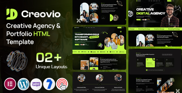 Creovio - Creative Agency & Portfolio HTML Template by KodeSolution