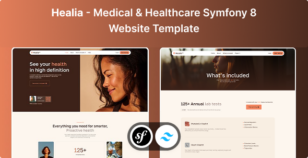 Healia - Medical & Healthcare Symfony 8 & Tailwind CSS Website Template by Unifato