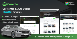 Carento - Auto Dealer & Car Rental React Template by alithemes