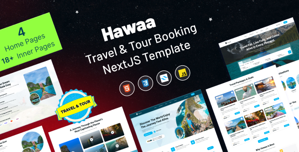 Hawaa - Travel and Tour Booking NextJS Template by SpreeThemes