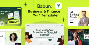 Babun - Business & Finance Responsive Vue JS Template by rk_theme
