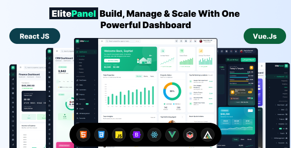 ElitePanel - Vuejs, React, Bootstrap 5 HTML Premium Multipurpose Admin Dashboard Template by psd2allconversion