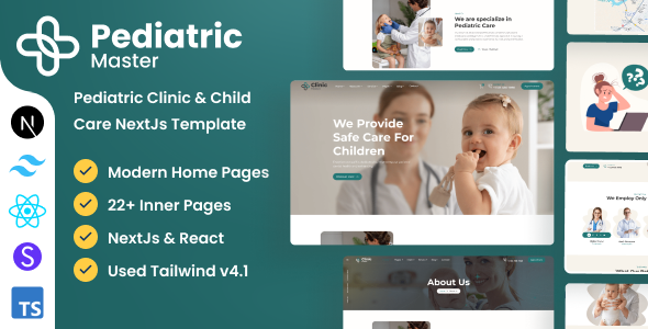 ClinicMaster - Pediatrics & Child Care Next Js Template by DexignZone