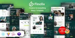 Finclix - Finance & Consulting React Template by thimshop
