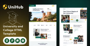 UniHub - University and College HTML Template by zcubethemes